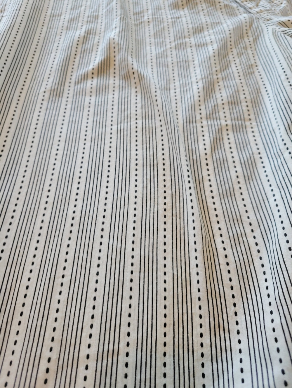 P.J. Salvage Cream & Black Striped Wide Leg Lounge Pants Size L 100% cotton - Picture 7 of 15